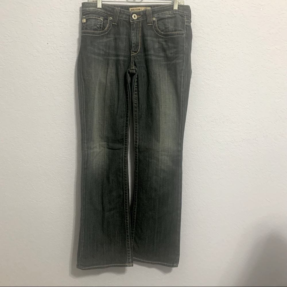 Big Star Maddie Mid-Rise Embroidered Stretch Jeans